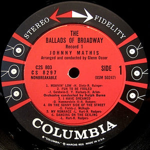 Johnny Mathis : The Rhythms And Ballads Of Broadway (2xLP, Album, Ter)