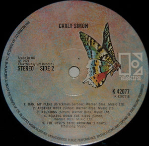 Carly Simon : Carly Simon (LP, Album, RE)