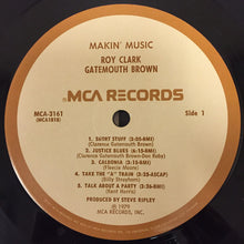 Load image into Gallery viewer, Roy Clark And Gatemouth Brown* : Makin&#39; Music (LP, Album, Pin)
