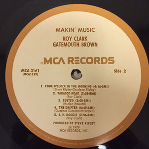 Roy Clark And Gatemouth Brown* : Makin' Music (LP, Album, Pin)