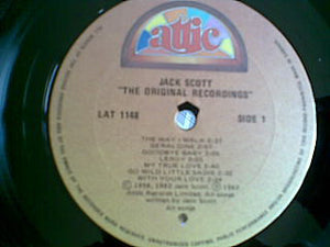 Jack Scott : The Original Recordings (LP, Comp, Mono)