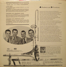 Laden Sie das Bild in den Galerie-Viewer, The Four Freshmen : Four Freshmen And 5 Trombones (LP, Album, RE, Duo)

