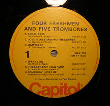 Laden Sie das Bild in den Galerie-Viewer, The Four Freshmen : Four Freshmen And 5 Trombones (LP, Album, RE, Duo)
