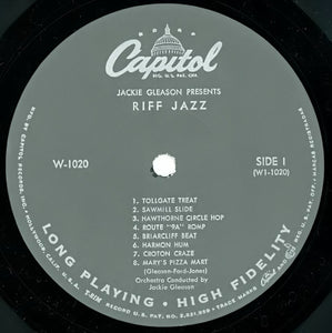 Jackie Gleason : Jackie Gleason Presents Riff Jazz (LP, Album, Mono)