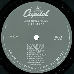 Jackie Gleason : Jackie Gleason Presents Riff Jazz (LP, Album, Mono)