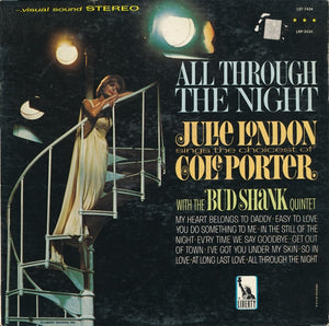 Julie London With The Bud Shank Quintet : All Through The Night (LP, Album)