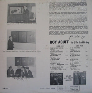 Roy Acuff : Star Of The Grand Ole Opry (LP)