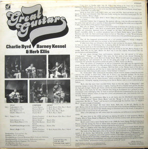 Great Guitars* - Charlie Byrd / Barney Kessel / Herb Ellis : Great Guitars (LP, Album)