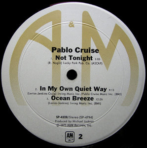 Pablo Cruise : Pablo Cruise (LP, Album, Mon)