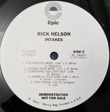 Laden Sie das Bild in den Galerie-Viewer, Rick Nelson* : Intakes (LP, Album, Promo, Pit)
