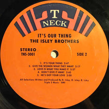 Laden Sie das Bild in den Galerie-Viewer, The Isley Brothers : It&#39;s Our Thing (LP, Album, RE)
