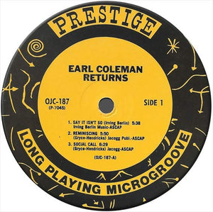 Earl Coleman : Returns (LP, Album, RE)
