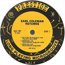 Laden Sie das Bild in den Galerie-Viewer, Earl Coleman : Returns (LP, Album, RE)
