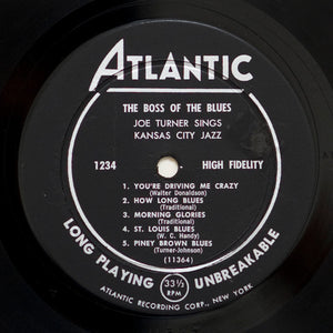 Joe Turner* : The Boss Of The Blues Sings Kansas City Jazz (LP, Album, Mono)