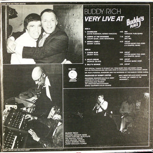 Buddy Rich : Very Live At Buddy's Place (LP, Album, Gat)