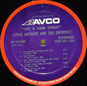 Little Anthony & The Imperials : On A New Street (LP, Album, Mon)