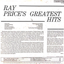 Load image into Gallery viewer, Ray Price : Ray Price&#39;s Greatest Hits (LP, Comp, Mono)
