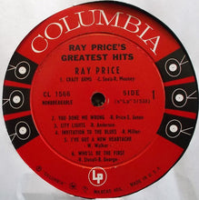 Laden Sie das Bild in den Galerie-Viewer, Ray Price : Ray Price&#39;s Greatest Hits (LP, Comp, Mono)
