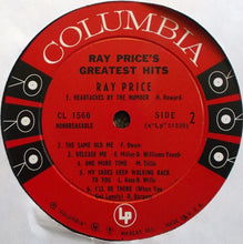Laden Sie das Bild in den Galerie-Viewer, Ray Price : Ray Price&#39;s Greatest Hits (LP, Comp, Mono)
