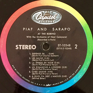 Edith Piaf and Théo Sarapo : Piaf And Sarapo At The Bobino (LP, Album)