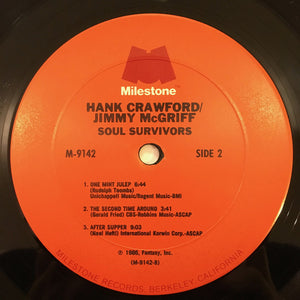 Hank Crawford / Jimmy McGriff : Soul Survivors (LP, Album)