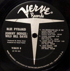 Johnny Hodges, Wild Bill Davis : Blue Pyramid (LP, Album, Mono)
