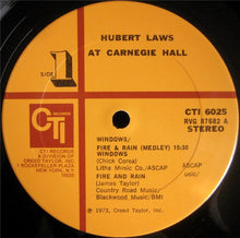 Laden Sie das Bild in den Galerie-Viewer, Hubert Laws : Carnegie Hall (LP, Album)
