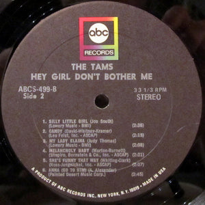The Tams : Hey Girl Don't Bother Me! (LP, Album)