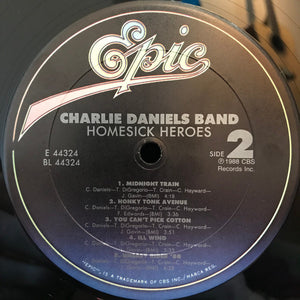 The Charlie Daniels Band : Homesick Heroes (LP, Album, Car)