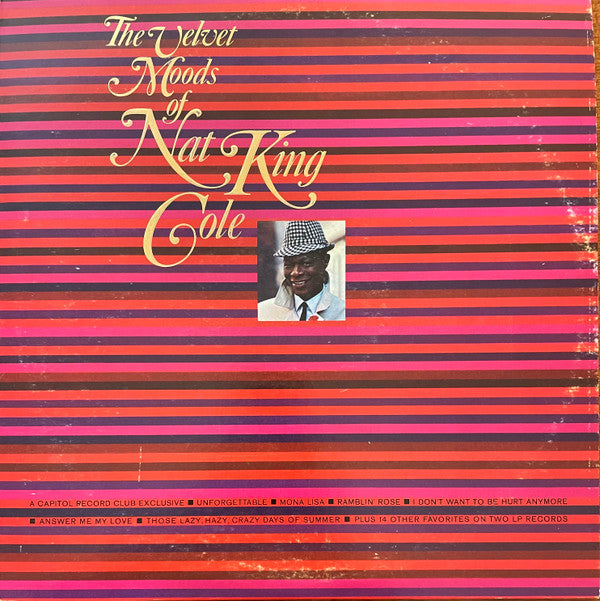 Nat King Cole : The Velvet Moods Of Nat King Cole (2xLP, Comp, Mono, Club)