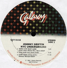 Load image into Gallery viewer, Johnny Griffin : NYC Underground (LP, Album, San)
