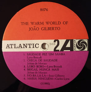 João Gilberto : The Warm World Of João Gilberto (LP, Album, Mono)