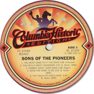 The Sons Of The Pioneers : The Sons Of The Pioneers (LP, Comp, Mono)