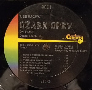 Lee Mace's Ozark Opry : On Stage (LP, Album, Mono)