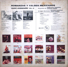 Laden Sie das Bild in den Galerie-Viewer, Hugo Avendaño : Romanzas Y Valses Mexicanos (LP, Album)
