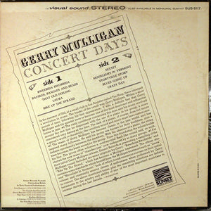 Gerry Mulligan : Concert Days (LP, Comp, Styrene, She)