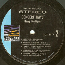 Load image into Gallery viewer, Gerry Mulligan : Concert Days (LP, Comp, Styrene, She)
