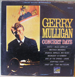 Gerry Mulligan : Concert Days (LP, Comp, Styrene, She)