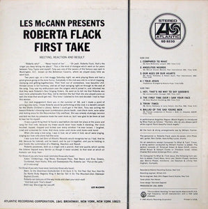 Roberta Flack : First Take (LP, Album, MO )