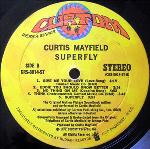 Curtis Mayfield : Super Fly (The Original Motion Picture Soundtrack) (LP, Album, Mon)
