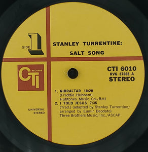 Stanley Turrentine : Salt Song (LP, Album, Gat)