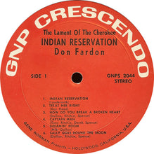 Charger l&#39;image dans la galerie, Don Fardon : Lament Of The Cherokee Indian Reservation (LP, Album)
