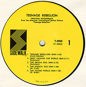 Bob Summers / Mike Curb : Teenage Rebellion (LP, Mono)