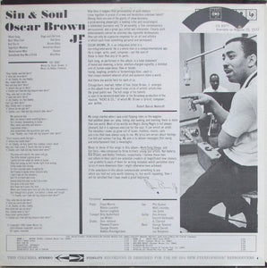 Oscar Brown Jr. : Sin & Soul (LP, Album, RE)