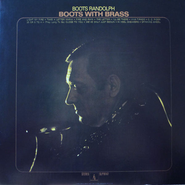 Boots Randolph : Boots With Brass (LP, Album)