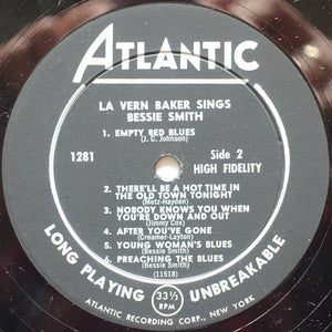 LaVern Baker : Sings Bessie Smith (LP, Album, Mono)