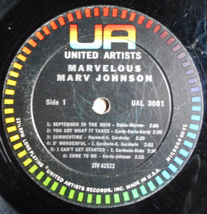 Marv Johnson : Marvelous Marv Johnson (LP, Mono)