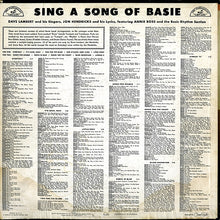 Laden Sie das Bild in den Galerie-Viewer, Lambert, Hendricks &amp; Ross : Sing A Song Of Basie (LP, Album, Mono)

