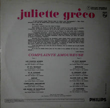 Charger l&#39;image dans la galerie, Juliette Gréco : Complainte Amoureuse (LP, Album)

