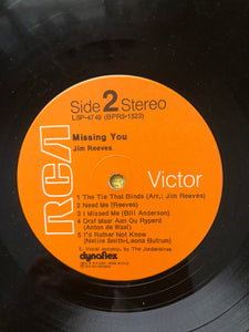 Jim Reeves : Missing You (LP, Album)